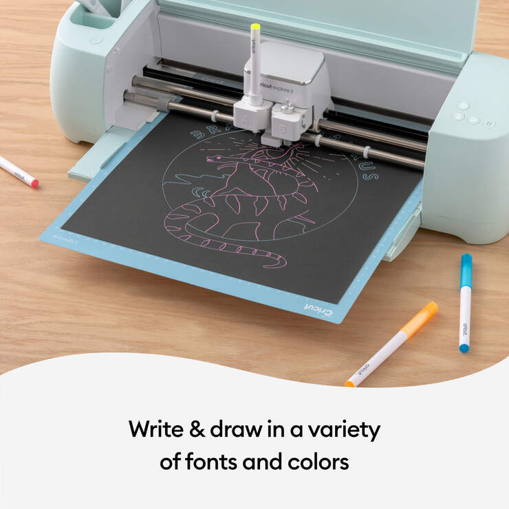 Opaque Gel Pens 1.0 mm, Pink/White/Orange/Yellow/Blue (5 ct) Cricut Shop